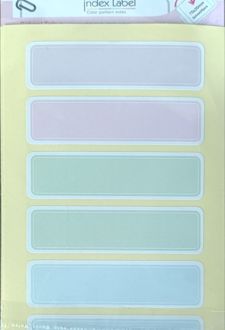 بلیستر 4 عدی لیبل‌ اسم ‌پاستلی 2*7.5 (لانگو)