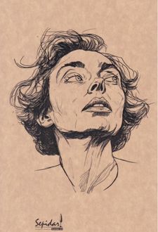 دفتر 80 برگ رقعی کرافت بی‌خط سری مشاهیر (سپیدار) Marguerite Duras