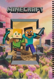 دفتر 100 برگ وزیری سیمی جلدسخت ماینکرفت (فورنوت)