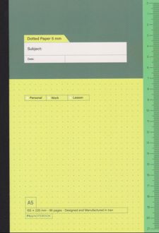 دفتر 48 برگ نقطه‌ای سری پراجکت (پیل) طوسی