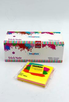 پست ایت 100 برگ 76*76 الوان اسکول فنز