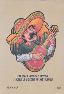 دفتر100 برگ B5 سیمی جلدکرافت میکرو (مرد گیتار زن)