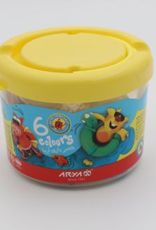 خمیر سطلی 6 رنگ آریا (سطل زرد)