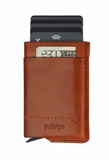 جاکارتی چرم نمد GOBI wallet (پولاریس) - شتری