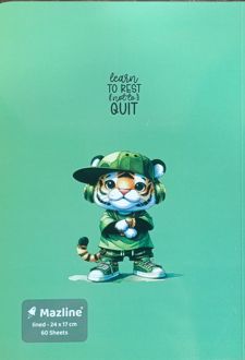 دفتر 100 برگ ته‌چسب (مازلاین) ببر