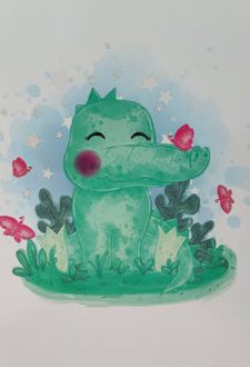 دفتر نقاشی رحلی (زانیس) - تمساح