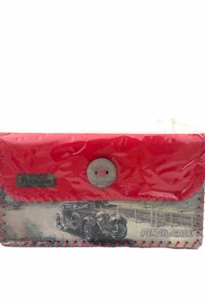 جامدادی چرم ام‌دی‌اف (پارسیکار) - قرمز ماشین