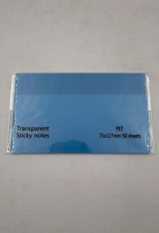 استیک‌نوت 50 عددی pvc شفاف (آبی)