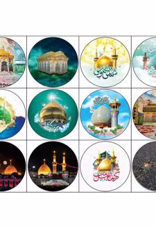 پیکسل 12 عددی سنجاقی طرح اماکن مذهبی (پژانو)