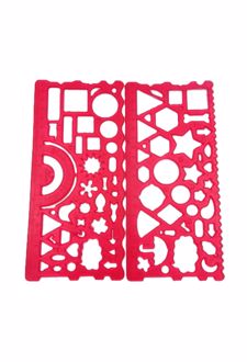 شابلون دوقلو ژله‌ای (صریر) - قرمز