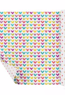 کاغذ کادو دورو (ایمان) - طرح قلب یووی 4