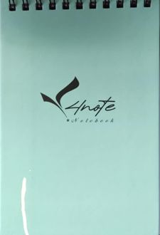 دفترچه یادداشت سیمی فانتزی پاستلی (فورنوت) - آبی