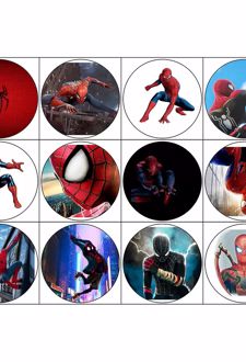 پیکسل 12 عددی سنجاقی طرح مرد عنکبوتی (پژانو)