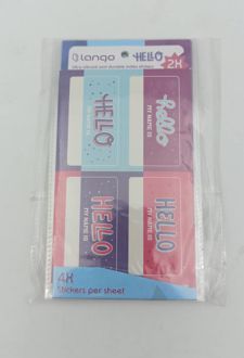 برچسب اسم دانش آموز طرح هلو لانگو