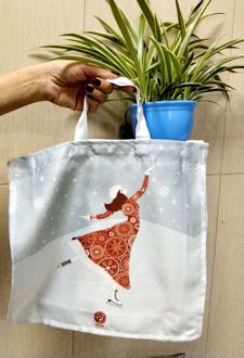 کیف پارچه‌ای قدیما 32*32 (کد KH-703)،(چند طرح)