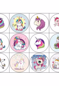 پیکسل 12 عددی سنجاقی طرح اسب تک‌شاخ (پژانو)