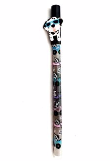 خودکار پاک‌کن دار طرح سگ (فانتزی) - مشکی