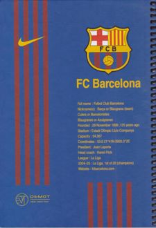 دفتر فنری 100 برگ طرح باشگاه‌های اروپا (دموت) - Fc Barcelona