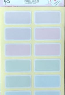 بلیستر 4 عدی لیبل‌ اسم ‌پاستلی 4*2 (لانگو)