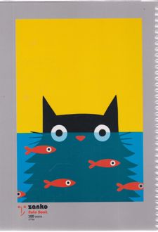 دفتر 100 برگ تک‌خط فنری جلدشده طرح فانتزی (زانکو) - گربه