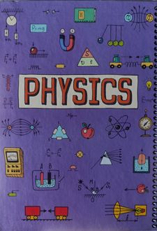 دفتر فیزیک 100 برگ وزیری سیمی جلد‌سخت (پودل) بنفش