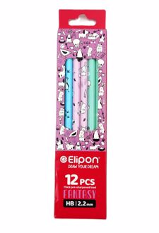 بسته 12 عددی مدادمشکی (الیپون) - طرح حیوانات