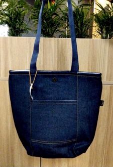 کیف پارچه‌ای جیب‌دار 35*38 جین جوی (کد S)