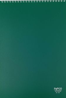 دفتر رحلی سیم از بالا(پاپکو) سبز پررنگ