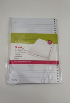 کاغذ یدک کلاسور 26 حلقه 100 برگ (الند)