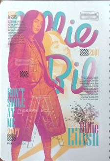 دفتر یادداشت خوانندگان سری Legend (پیل) Billie Eilish