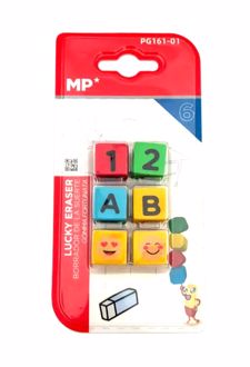 بلیستر 6 عددی پاک‌کن طرح تاس (MP)