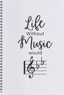 دفتر نت 50 برگ سیمی جلدسخت (لانگو) سفید