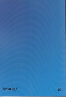 دفتر 100 برگ وزیری ته چسب طرح الوان میکرو (آبی)