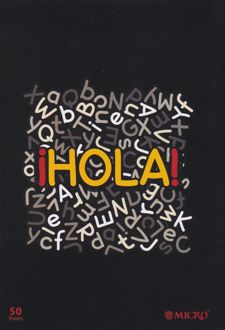 دفتر 50 برگ دوخط وزیری ته‌چسب میکرو (مشکی)