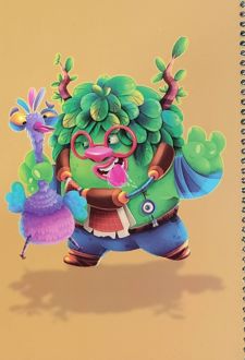 دفتر 50 برگ فنری (نیلون) - زرد