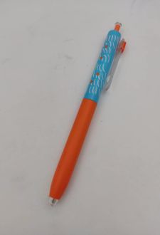 روان نویس فشاری 0/5 (آبی) بدنه طرح‌دار (آبی نارنجی) سری JOY اسکول فنز