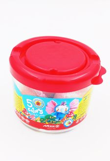 خمیرسطلی 5 رنگ آریا (سطل‌ قرمز)