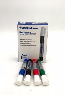 ماژیک وایت برد تخت شارژی کرونا - (مشکی)