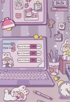 دفتر 50 برگ نقاشی وزیری سیمی مجلد آبرنگ (بنفش خرگوش لپ تاپ)