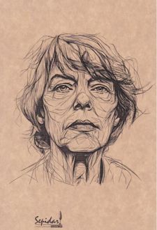 دفتر 80 برگ رقعی کرافت بی‌خط سری مشاهیر (سپیدار) Elaine de Kooning
