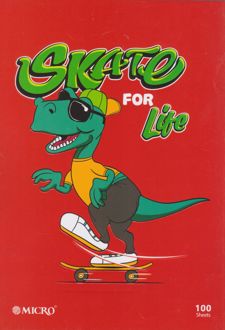 دفتر 100 برگ وزیری ته چسب طرح کارتونی میکرو (دایناسور)