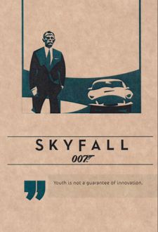 دفتر 80 برگ رقعی جلدکرافت گذران سینمایی (Dash note) اسکای فال