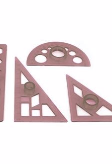 خط‌کش 4 تیکه تودرتو مدل KT4 (فرمی نو) - صورتی