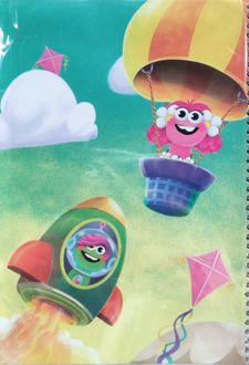 دفتر نقاشی 50 برگ (شارمینیا) - گلک و فضانورد