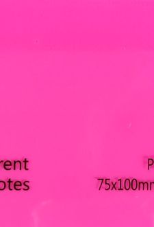 استیک‌نوت 50 عددی pvc شفاف (صورتی)