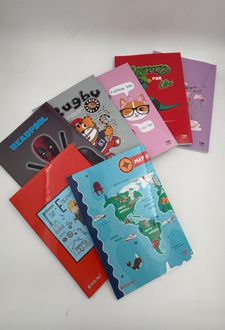 دفتر 100 برگ وزیری ته چسب طرح کارتونی میکرو (دایناسور)