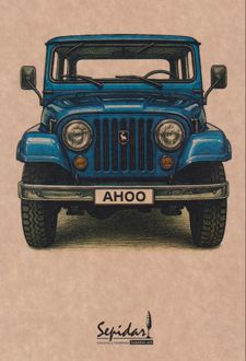 دفتریادداشت 80 برگ رقعی سری ماشین کلاسیک (Dash note)