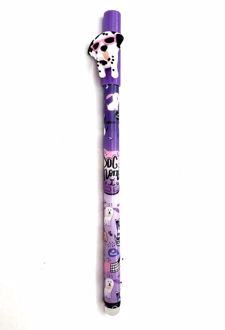 خودکار پاک‌کن دار طرح سگ (فانتزی) - بنفش