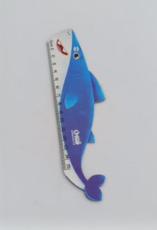 خط‌کش 15CM چوبی فانتزی (قندون) کوسه