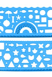 شابلون دوقلو ژله‌ای (نابیل) - آبی